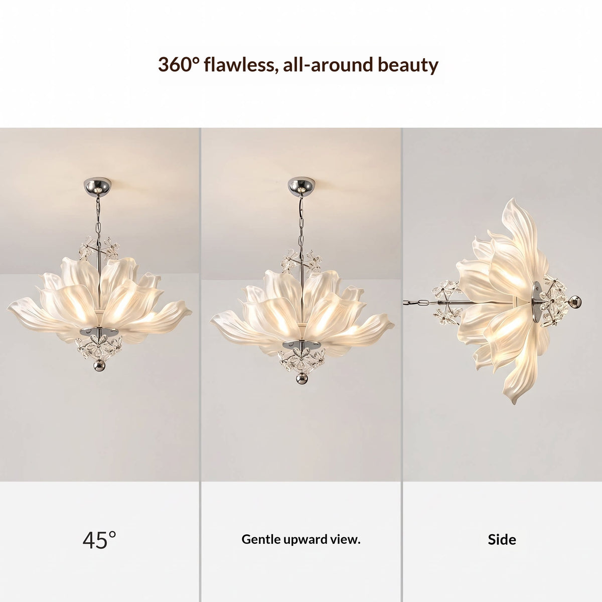 Lotus Crystal Chandelier