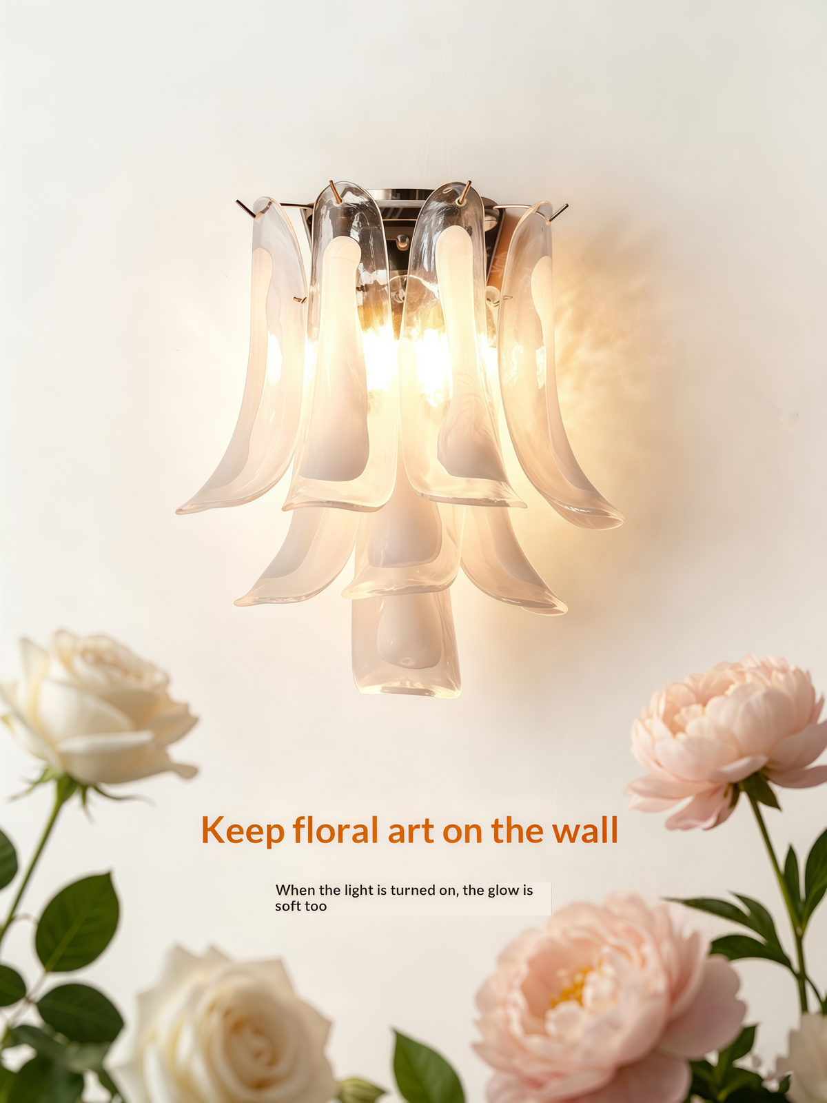 Vintage American Crystal Wall Lamp