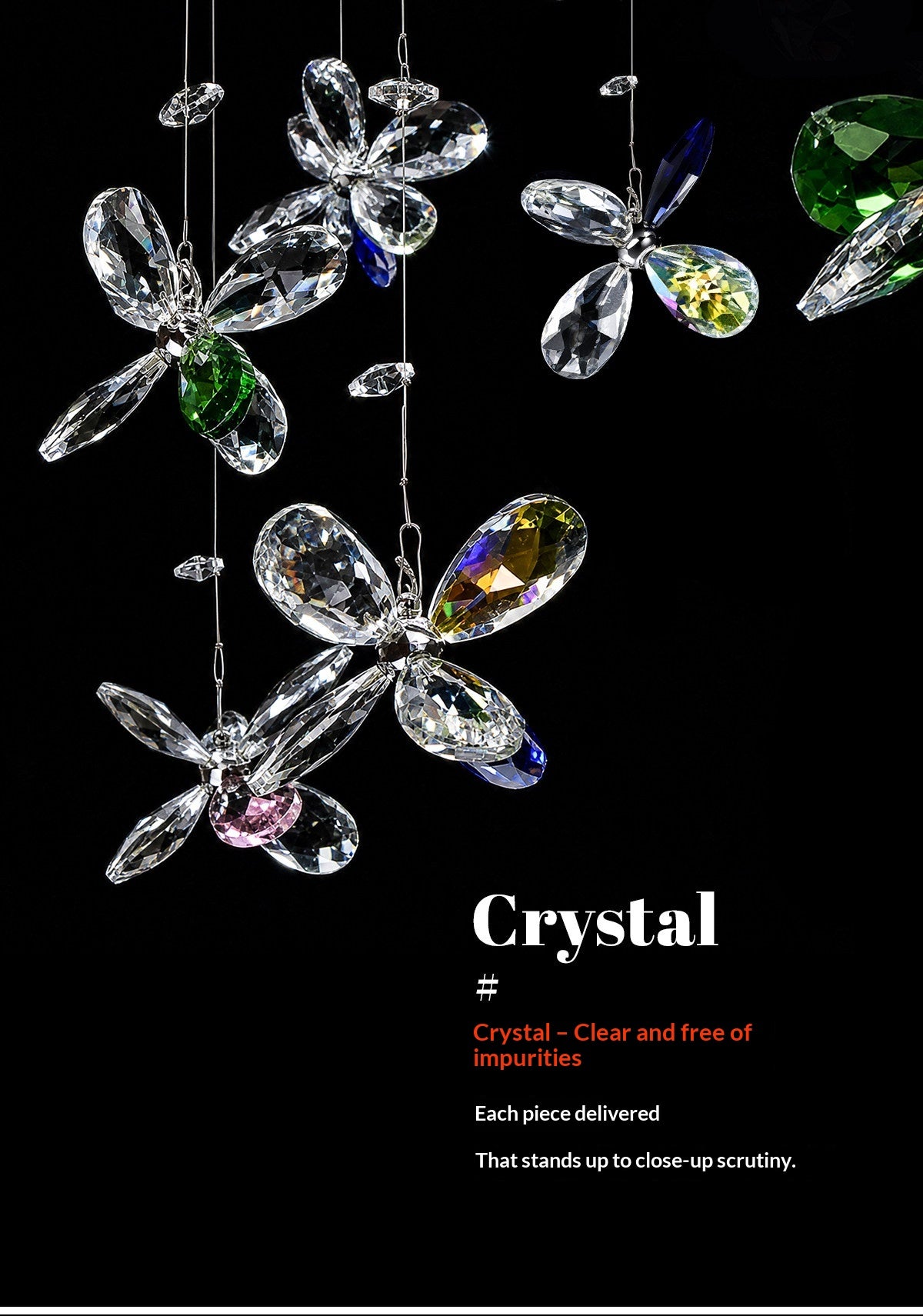 Light Luxury Butterfly Crystal Chandelier