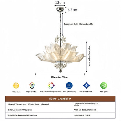 Lotus Crystal Chandelier