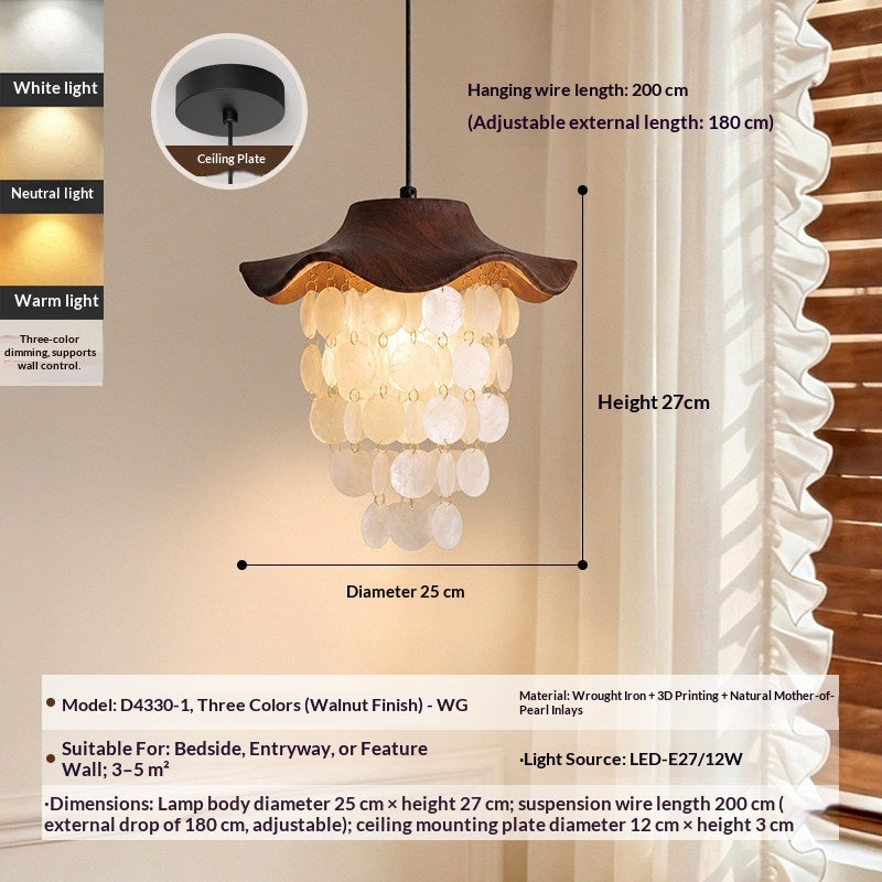 Shell Wind Chime Pendant Light