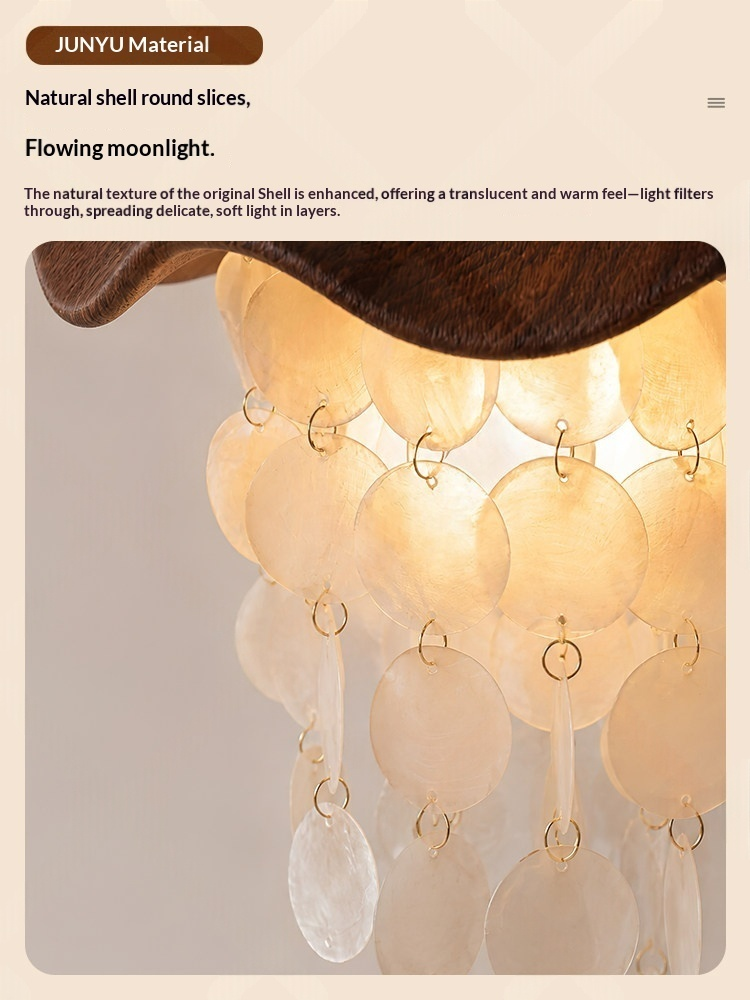 Shell Wind Chime Pendant Light