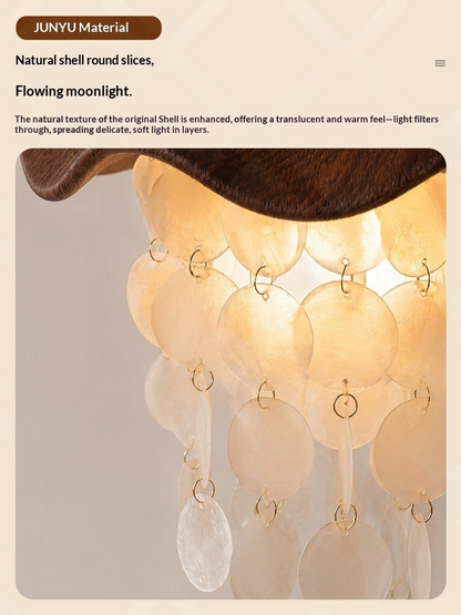 Shell Wind Chime Pendant Light