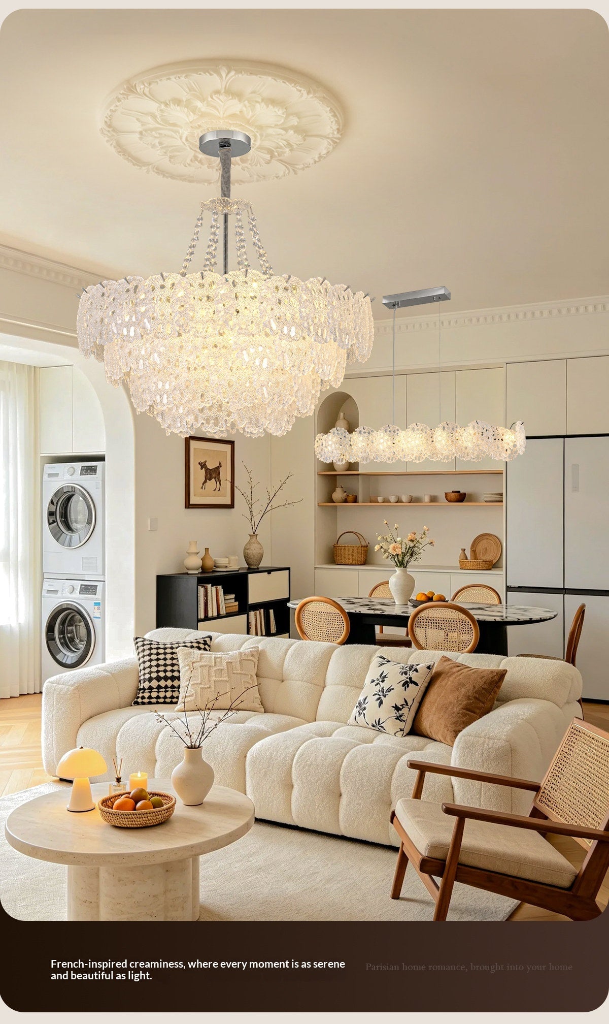 Romantic Crystal Living Room Chandelier