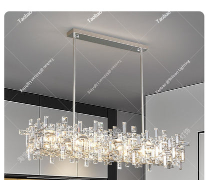 Modern luxury restaurant crystal chandelier