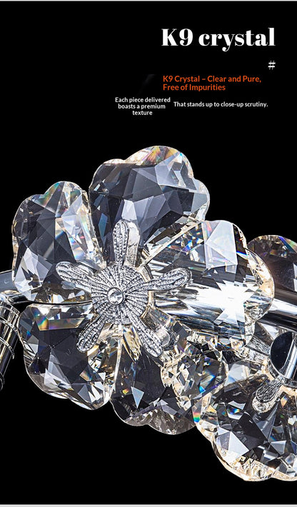 Floral Crystal Chandelier