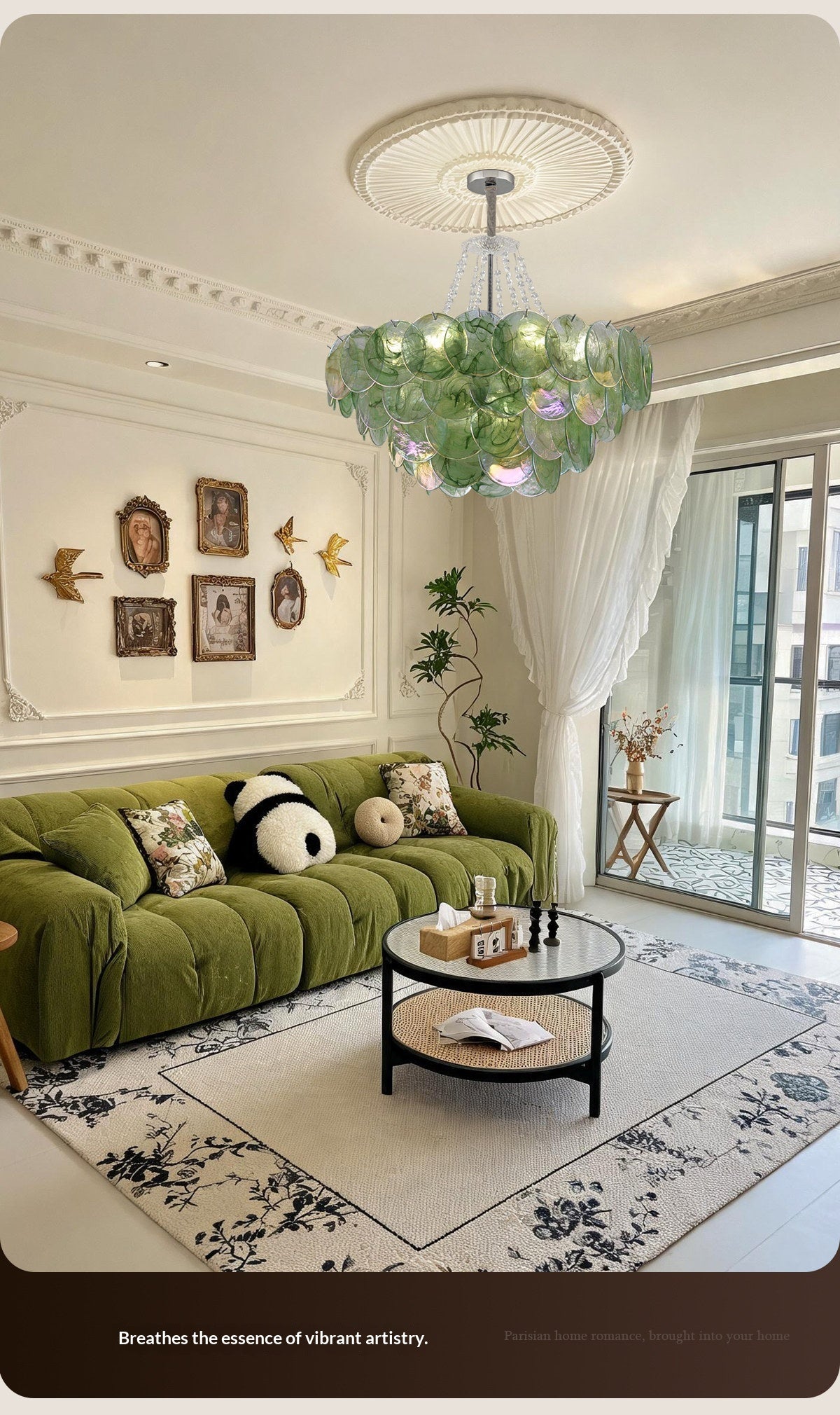 French-style living room chandelier