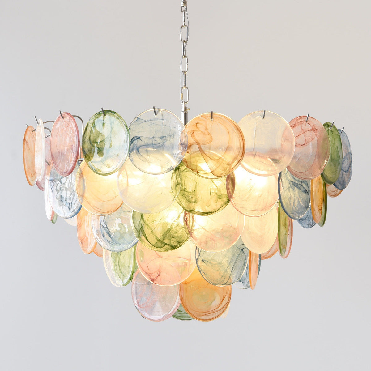 French-style colorful crystal chandelier
