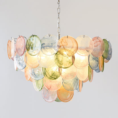 French-style colorful crystal chandelier