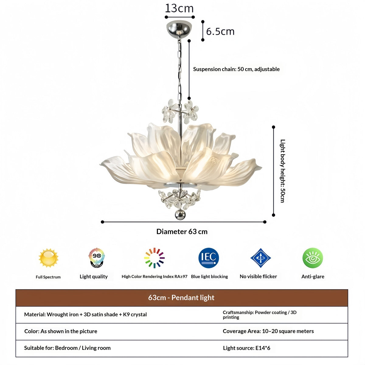 Lotus Crystal Chandelier