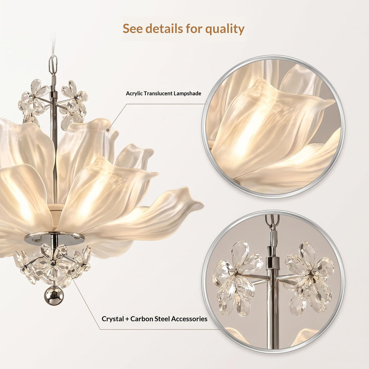 Lotus Crystal Chandelier