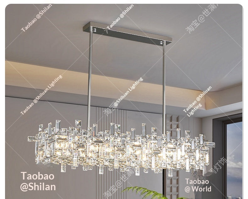 Modern luxury restaurant crystal chandelier