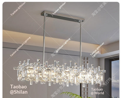 Modern luxury restaurant crystal chandelier