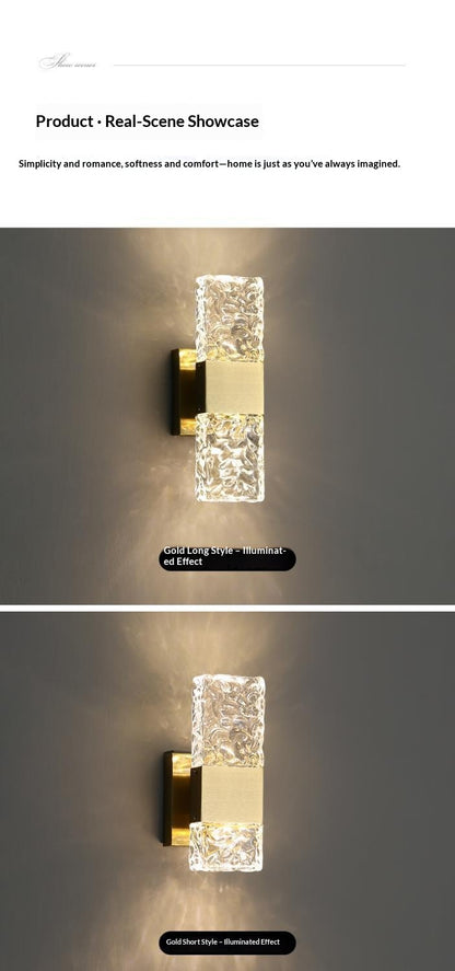 Crystal Wall Lamp for Living Room Feature Wall