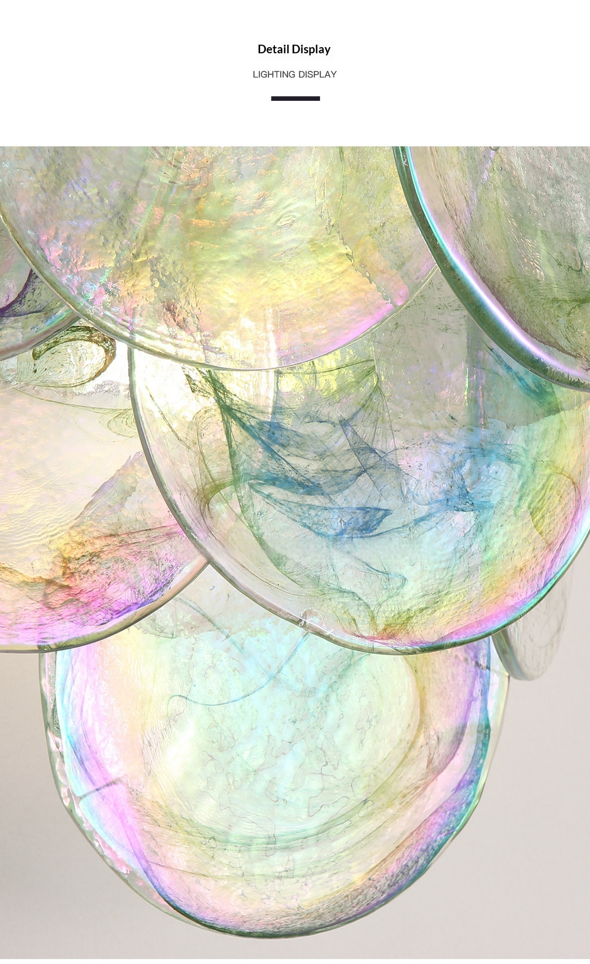Iridescent Glass Wall Sconce