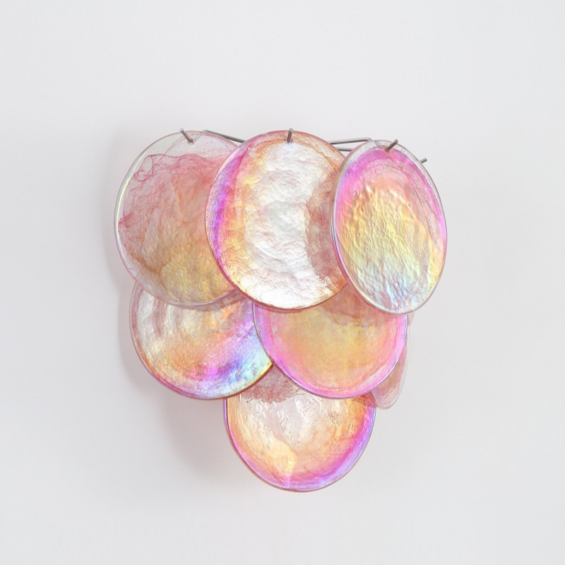 Iridescent Glass Wall Sconce