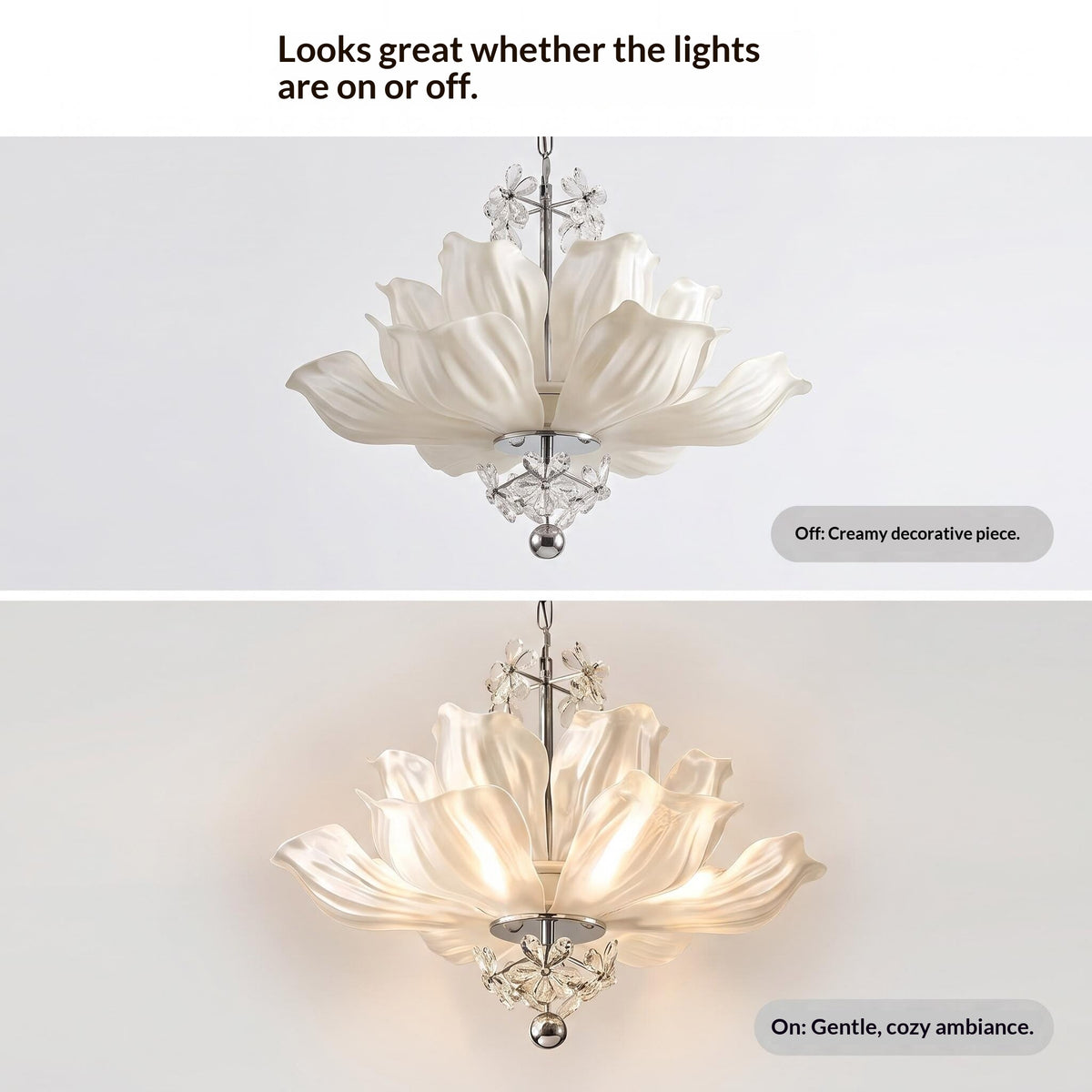 Lotus Crystal Chandelier