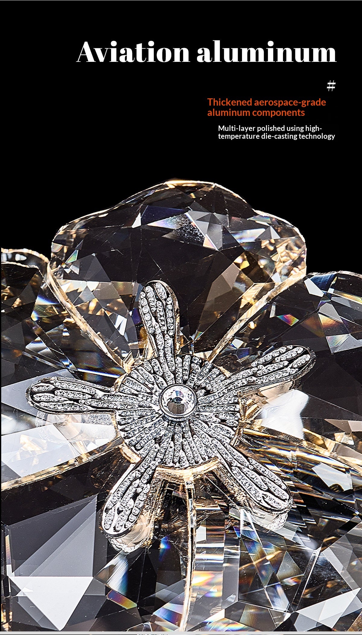 Floral Crystal Chandelier