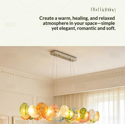 French-style colorful crystal chandelier