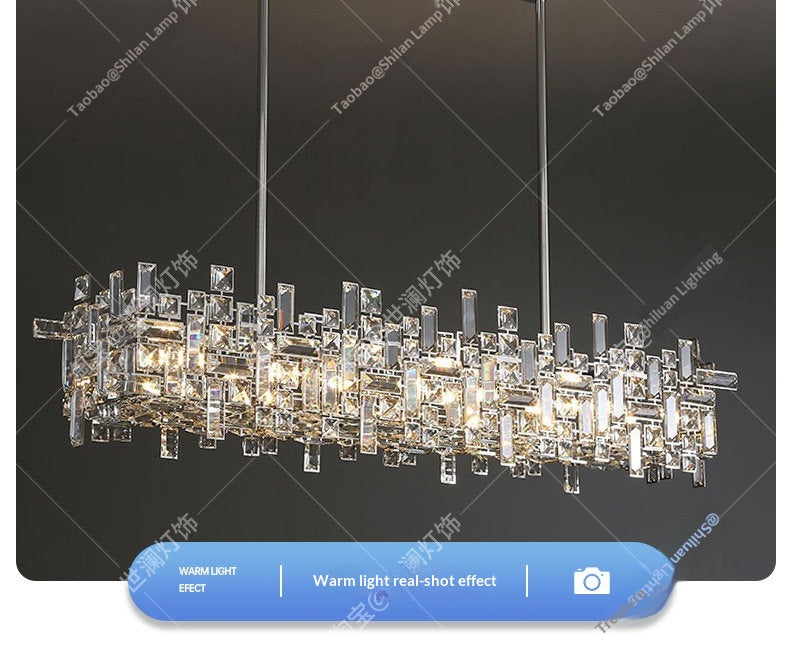 Modern luxury restaurant crystal chandelier
