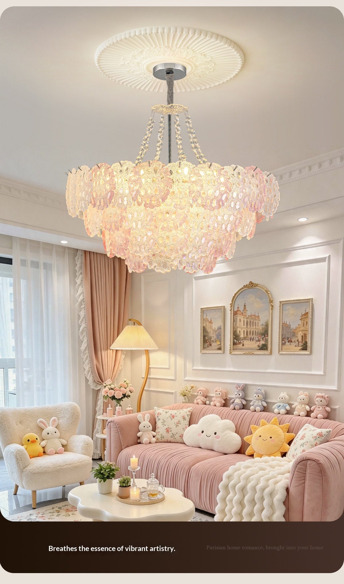 Romantic Crystal Living Room Chandelier