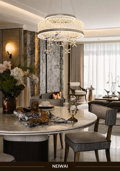 Light Luxury Butterfly Crystal Chandelier