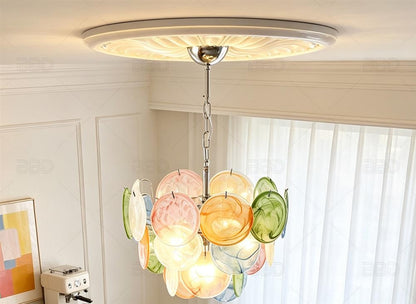 French-style colorful crystal chandelier