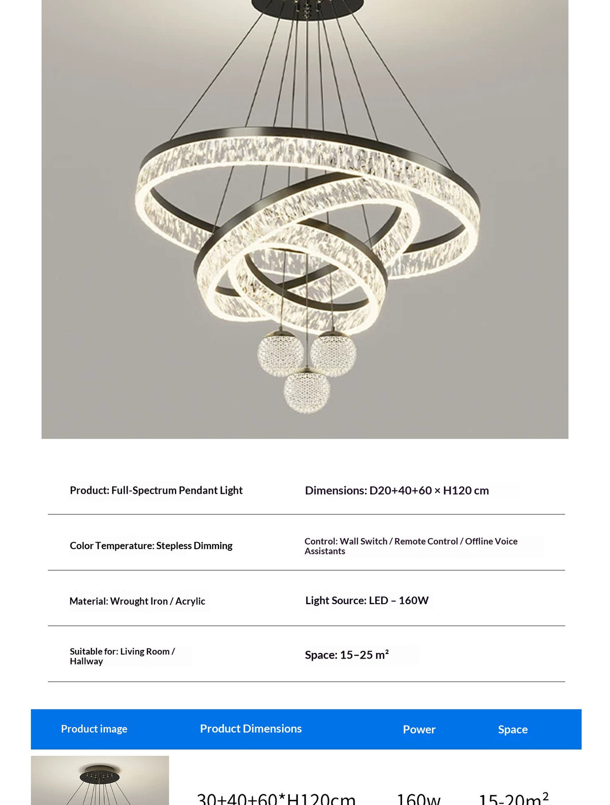 2026 New Modern Luxury Pendant Light
