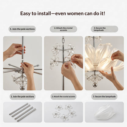 Lotus Crystal Chandelier