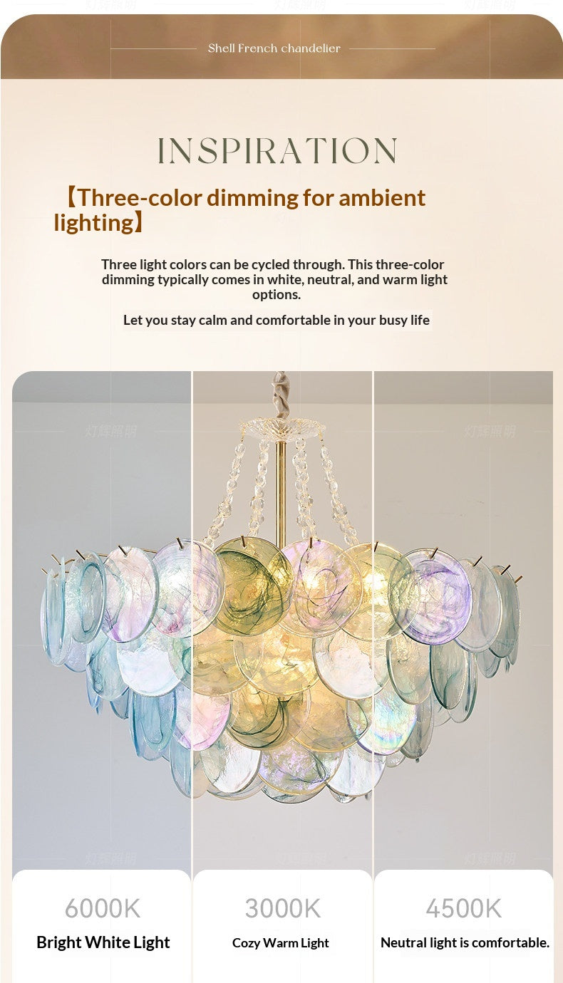 French Colorful Chandelier