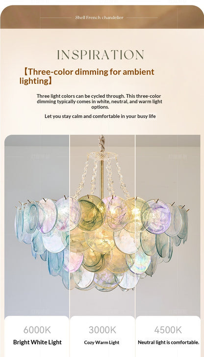 French Colorful Chandelier