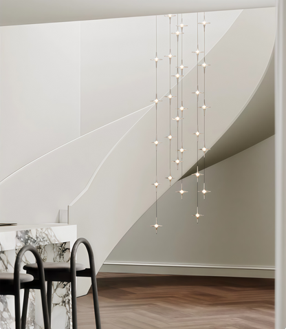 Italian-Style Luxury Crystal Bedside Pendant Light