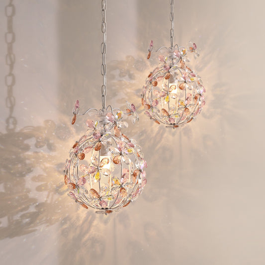French-style crystal bedside lamp