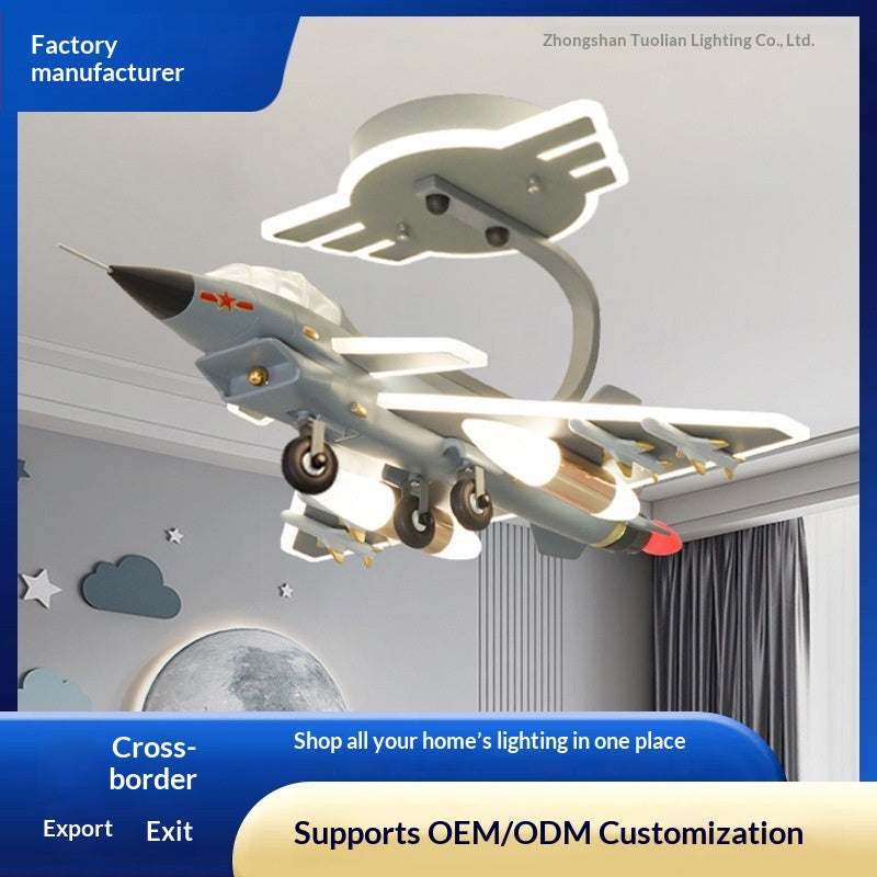 J-10 Fighter Jet Ceiling Light/Pendant Light for Boys' Bedroom