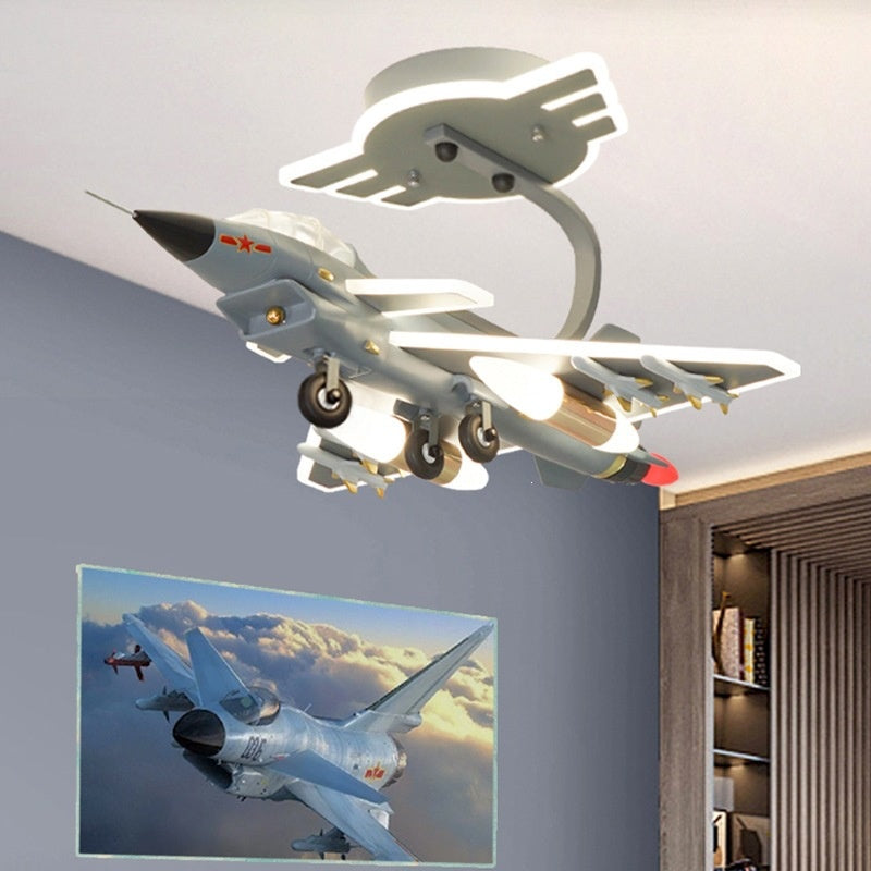 J-10 Fighter Jet Ceiling Light/Pendant Light for Boys' Bedroom