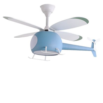 Cartoon-Flugzeug-Deckenventilator mit Licht für Kinderzimmer