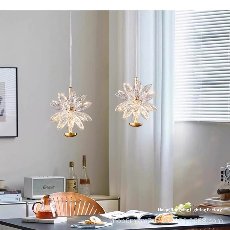 Nordic Minimalist Crystal Bedside Wall Lamp
