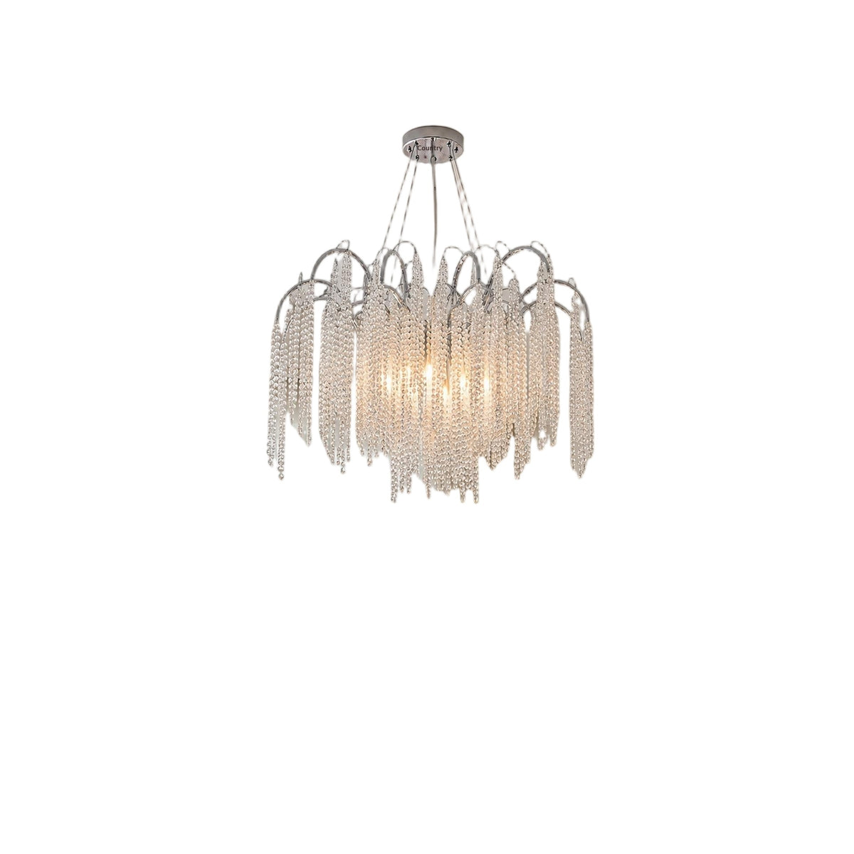 New French-style crystal chandelier for living rooms; premium imported Egyptian crystal; suitable for luxury villa foyers, dining rooms, and master bedrooms; features a "quiet luxury" aesthetic.