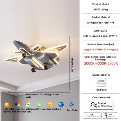 Kreative Deckenleuchte/Hängeleuchte in Flugzeugform