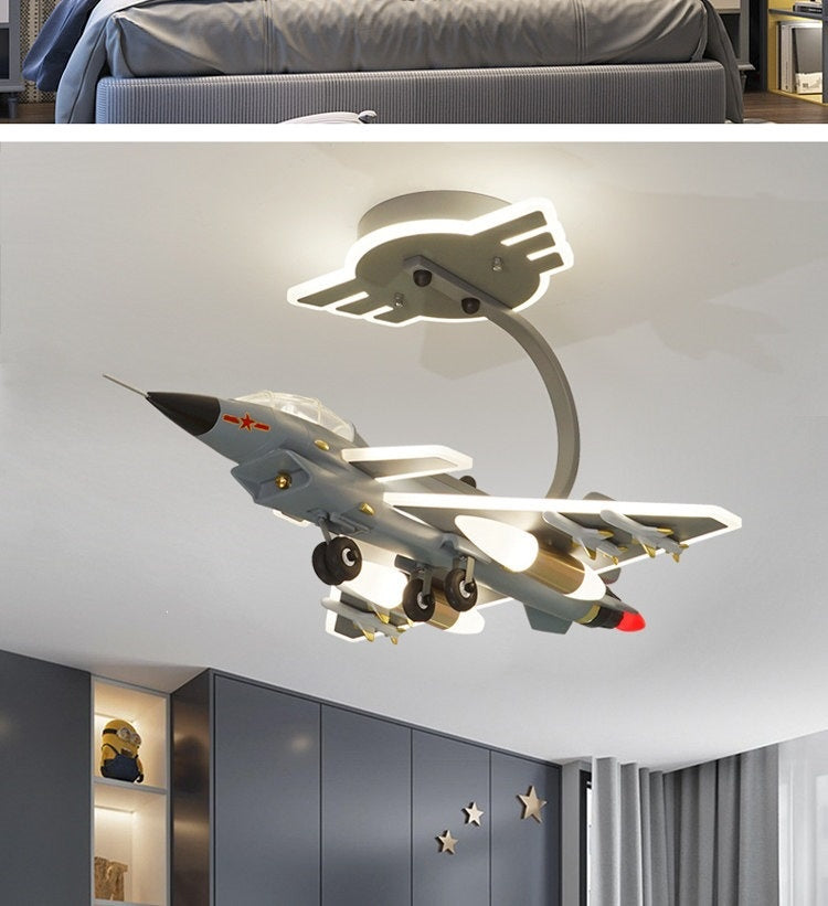 J-10 Fighter Jet Ceiling Light/Pendant Light for Boys' Bedroom