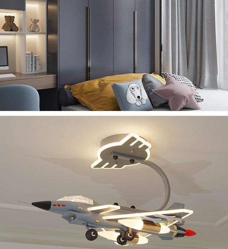 J-10 Fighter Jet Ceiling Light/Pendant Light for Boys' Bedroom