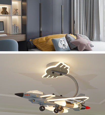 Kampfjet-Deckenleuchte/Hängeleuchte für Jungenzimmer