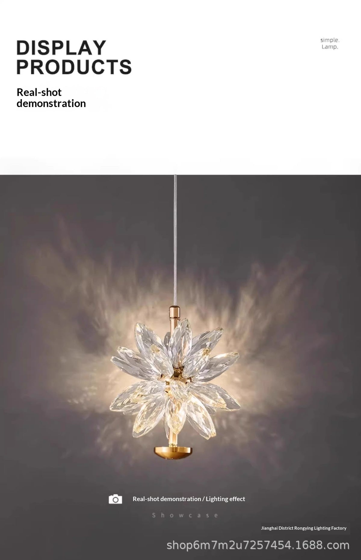 Nordic Minimalist Crystal Bedside Wall Lamp