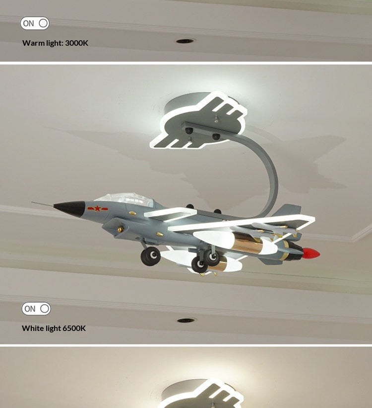 J-10 Fighter Jet Ceiling Light/Pendant Light for Boys' Bedroom