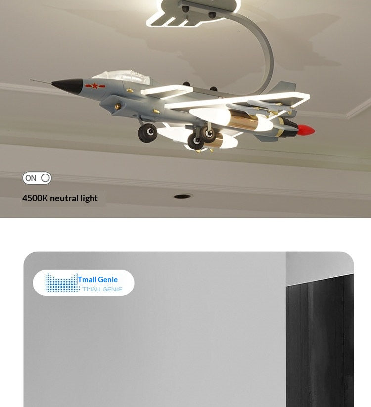 J-10 Fighter Jet Ceiling Light/Pendant Light for Boys' Bedroom