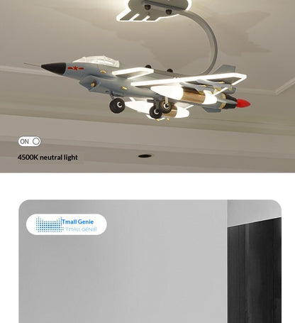 Kampfjet-Deckenleuchte/Hängeleuchte für Jungenzimmer