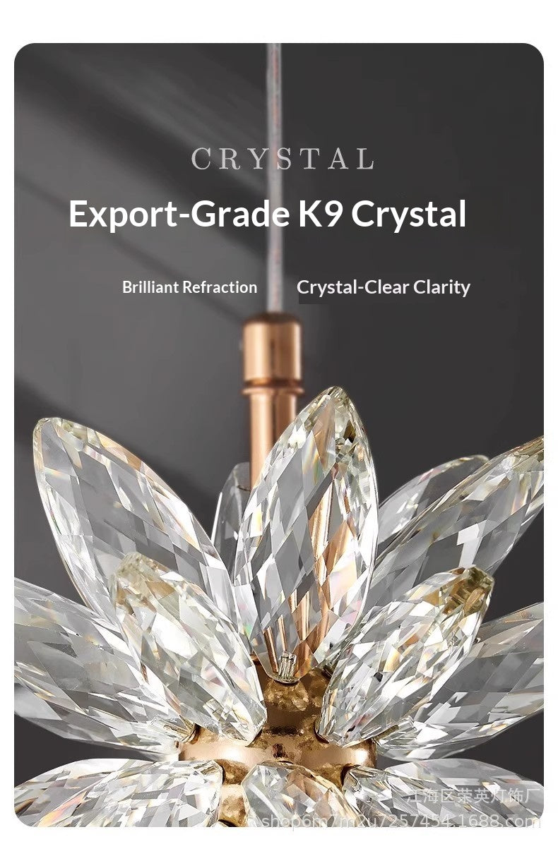 Nordic Minimalist Crystal Bedside Wall Lamp