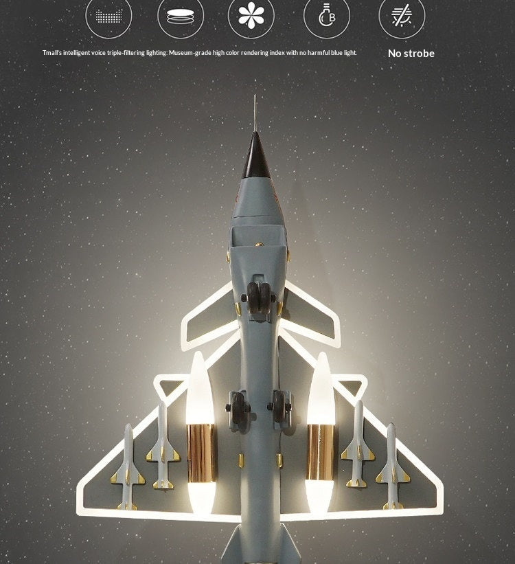 J-10 Fighter Jet Ceiling Light/Pendant Light for Boys' Bedroom