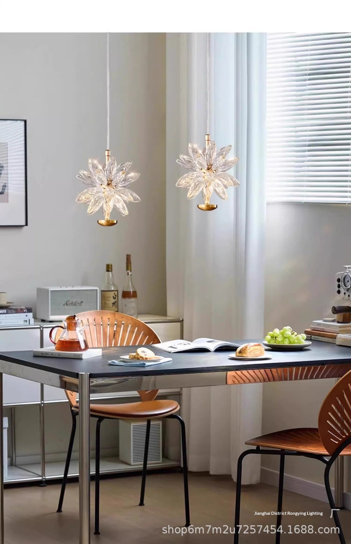 Nordic Minimalist Crystal Bedside Wall Lamp