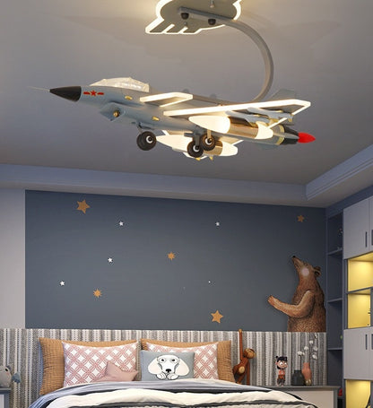 Kampfjet-Deckenleuchte/Hängeleuchte für Jungenzimmer